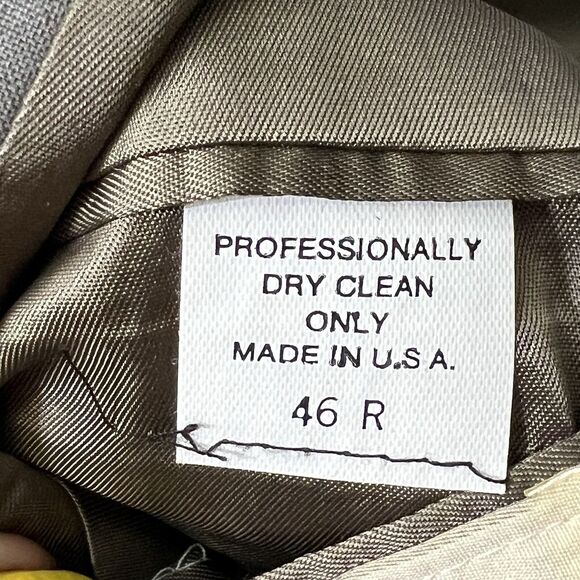 John Clarenton Sports Blazer Jacket Men's 44R Gray 2 Button Single Breast Suit - Picture 7 of 14